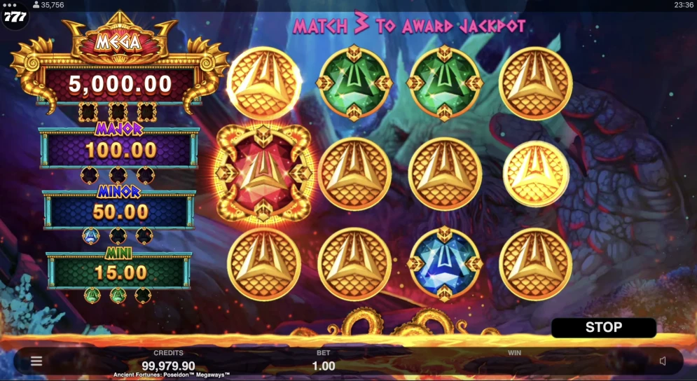 Ancient Fortunes Poseidon Megaways