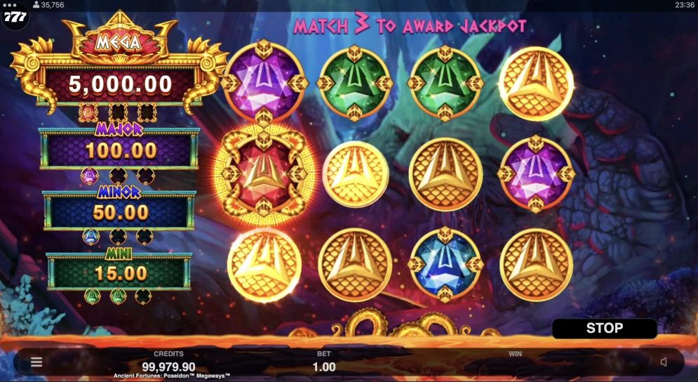 Ancient Fortunes Poseidon Megaways Slot