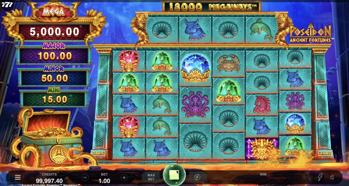 Ancient Fortunes Poseidon Megaways