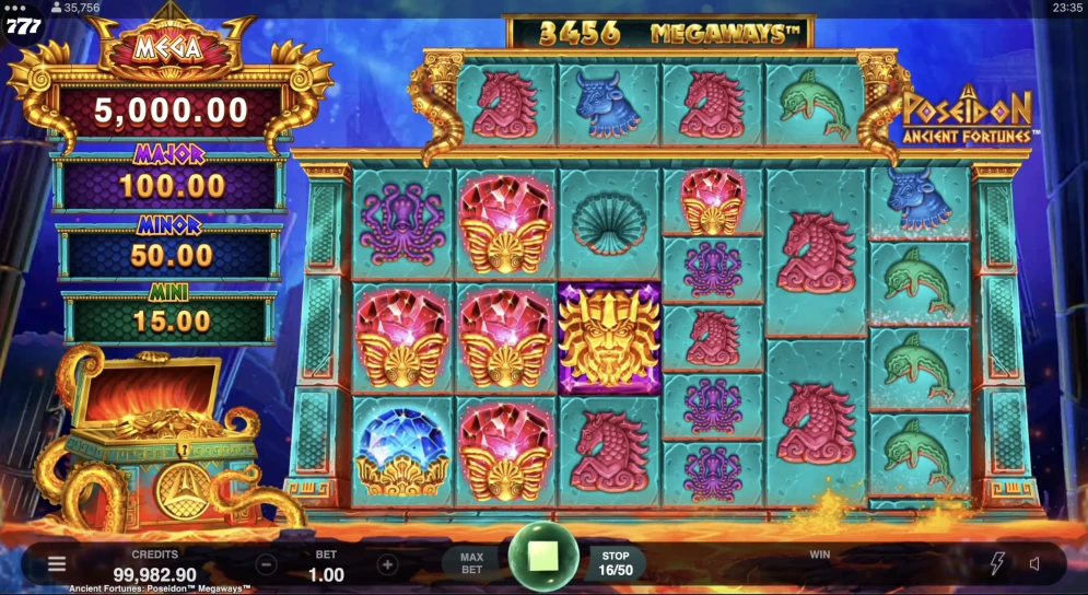 Ancient Fortunes Poseidon Megaways Slot