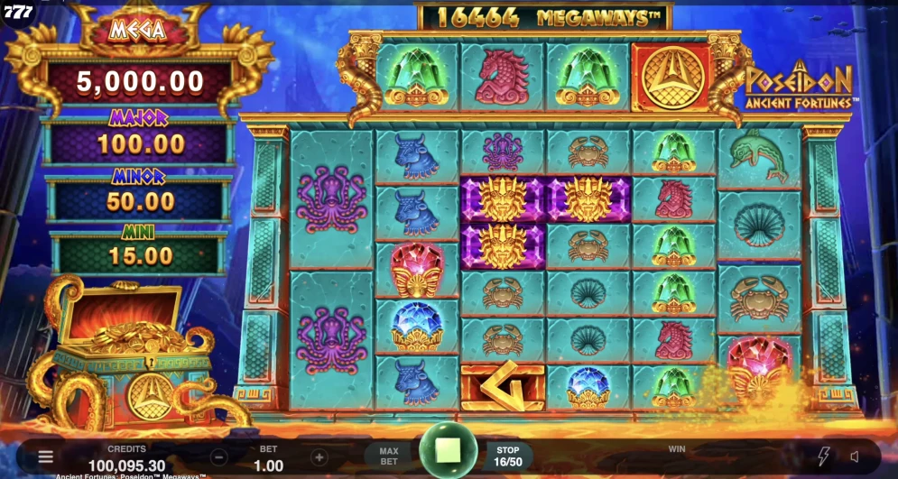 Ancient Fortunes Poseidon Megaways Slot