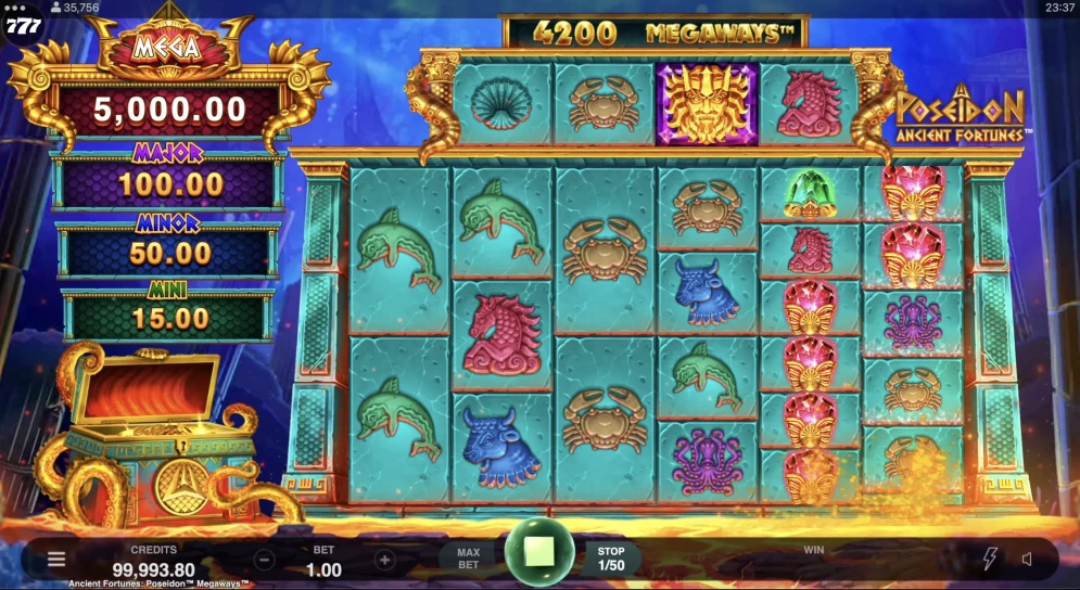 Ancient Fortunes Poseidon Megaways Slot